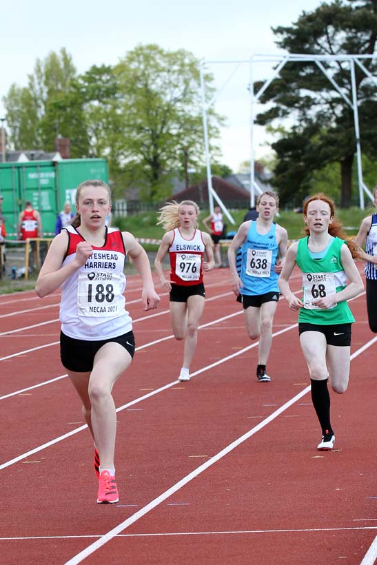 800 metres, 2021 North East Grand Prix No. 2, Monkton, Wednesday, May 19th. Photo: David T. Hewitson/Sports for All Pics